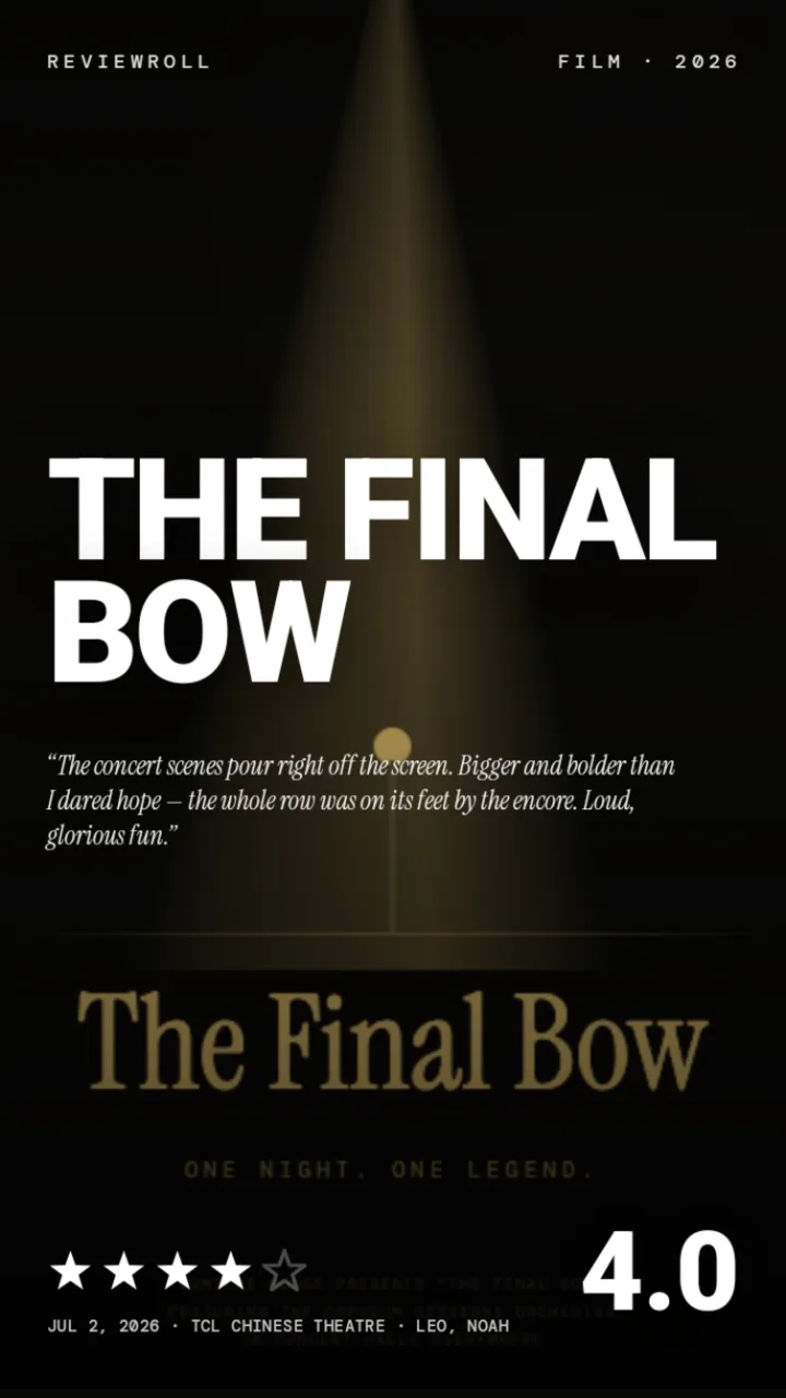 The Final Bow reviewed in a spotlight look with a Critics vs Me score